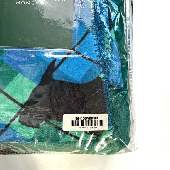 Jeffrey Banks Home Scottish Terrier Tartan Plaid king soft blanket - Picture 7 of 7